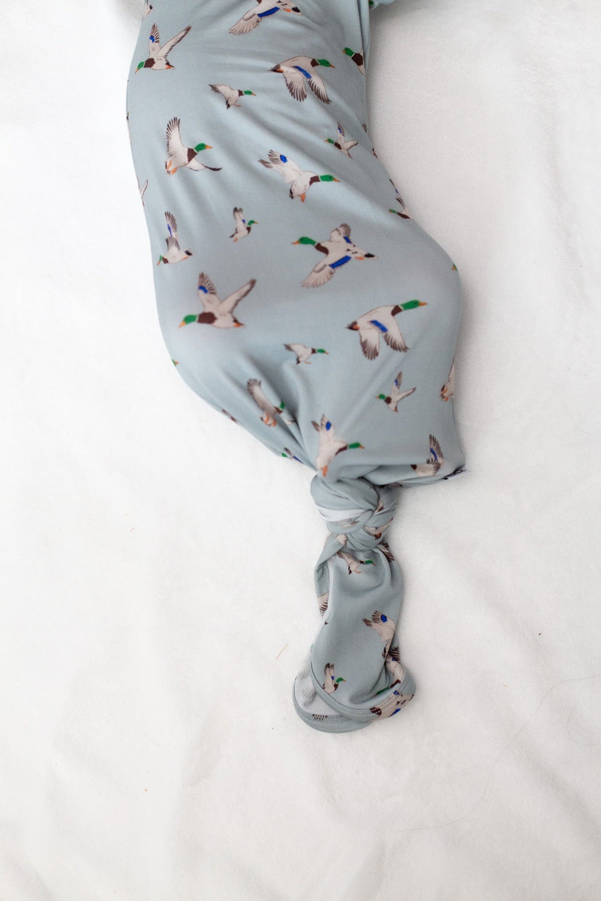 Goosies- Knotted Infant Gown - Mallards (0-3 mo)
