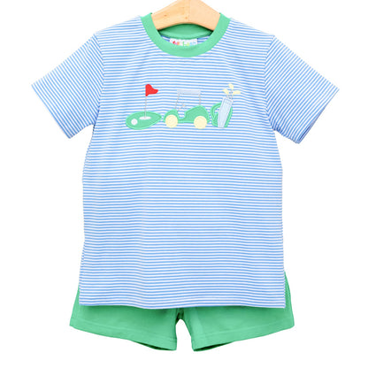 Gone Golfing Short Set  by Jellybean by Smock Candy - Persnickety Shop