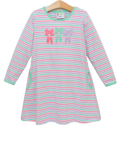 PRE-ORDER | Bows & Ballet Pocket Dress Jellybean by Smock Candy - Persnickety Shop