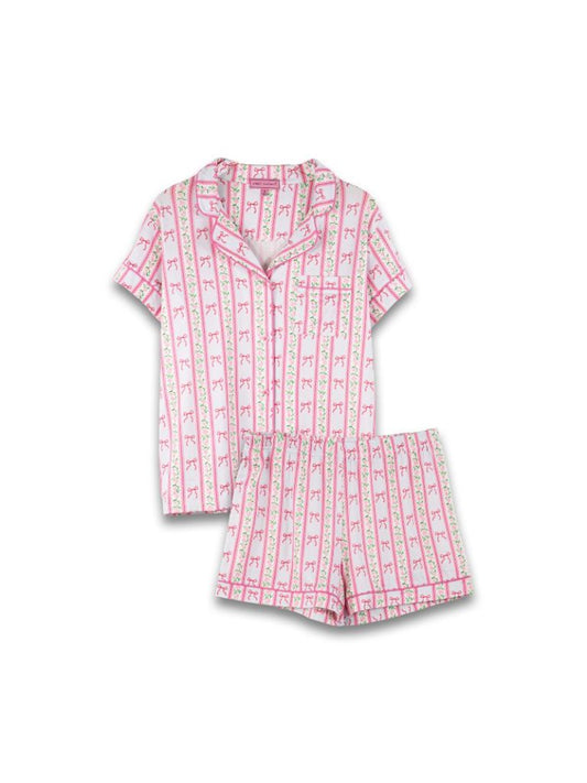 Simply Southern Bow Short Set Pajamas - Persnickety Shop
