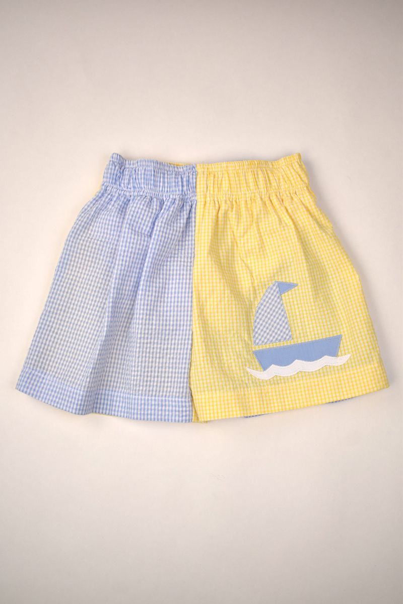 Sailboat Seersucker Swim Collection – Boys & Girls by Funtasia Too!