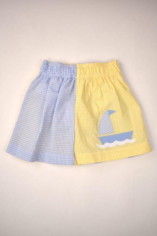 Sailboat Seersucker Swim Collection – Boys & Girls by Funtasia Too!