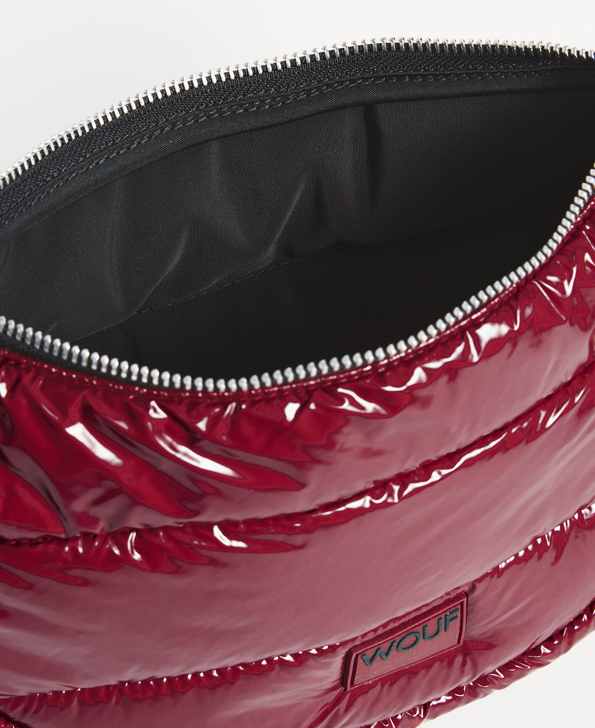 Burgundy Glossy Crossbody Bag - Persnickety Shop