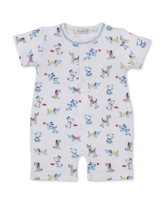 Kissy Kissy Puppy Patch Short Playsuit - Persnickety Shop