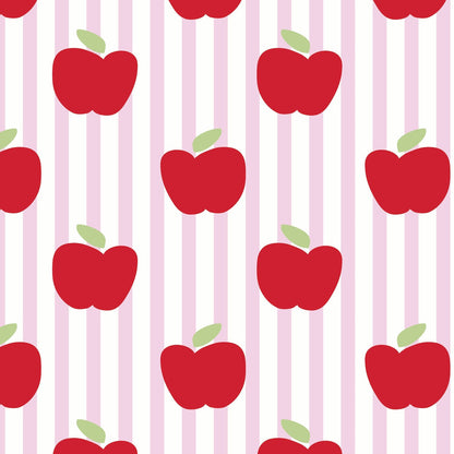 Lila and Hayes Libby Girls' Dress - Schoolhouse Apples Pink