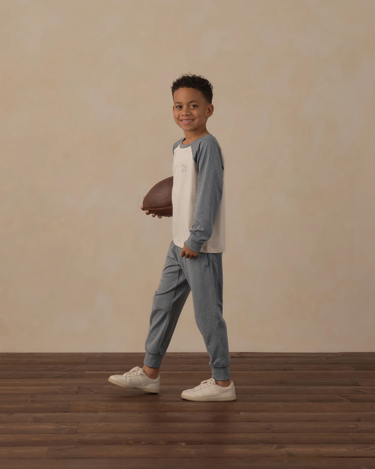 RYLEE + CRU CENTURY TECH JOGGER HEATHERED MIDNIGHT