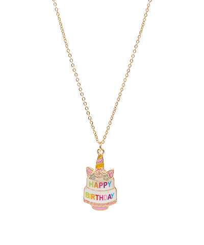 Unicorn Birthday Cake Necklace - Persnickety Shop