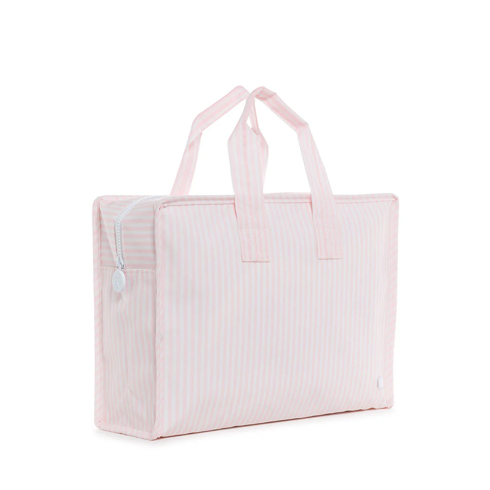 Overnite Tote, Pimlico Stripe Pink TRVL DESIGN