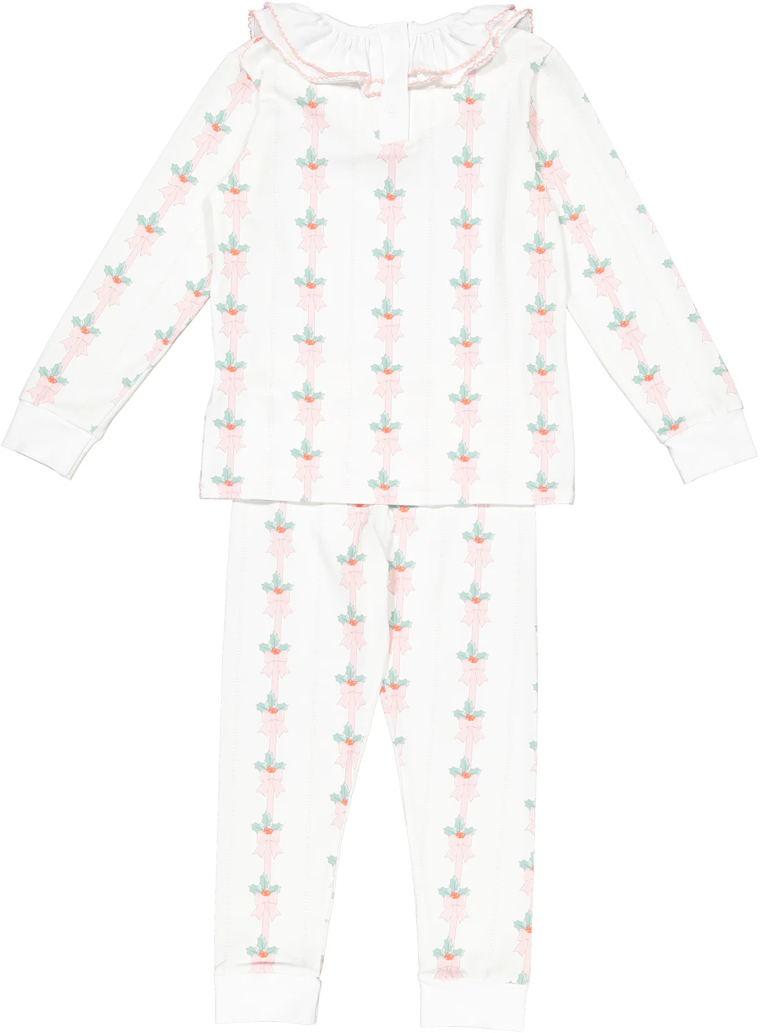 Sal & Pimenta Pink Mistletoe Girl Pajama - Persnickety Shop