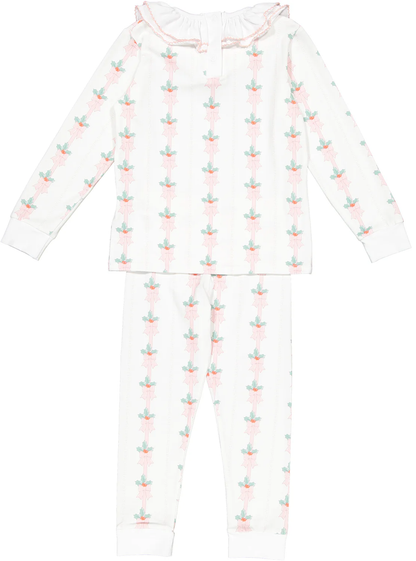 Sal & Pimenta Pink Mistletoe Girl Pajama - Persnickety Shop