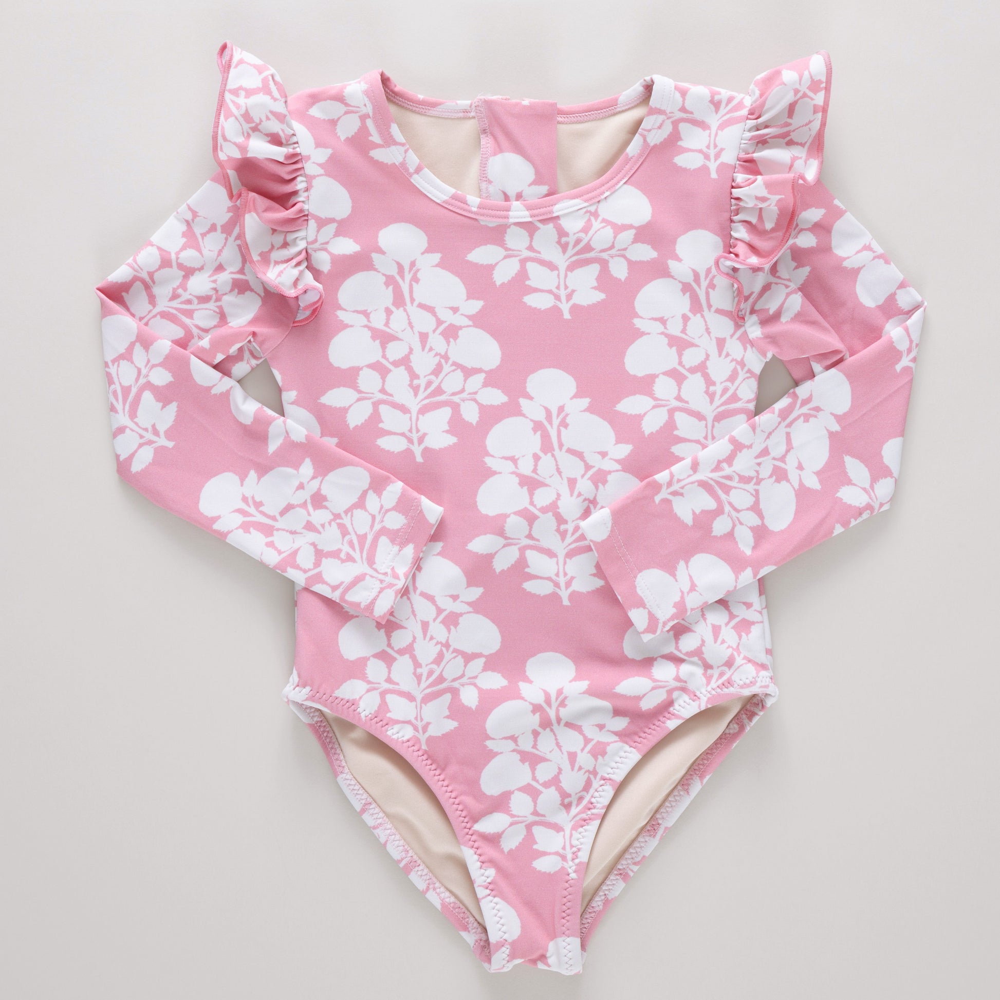Baby Girls Rachel SwimSuit - Pink Bouquet Floral - Persnickety Shop