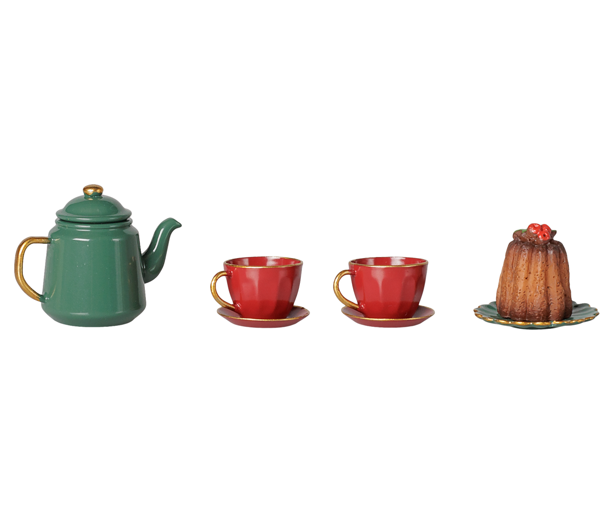PREORDER Maileg NEW Christmas tea party, Mouse - Red/Green