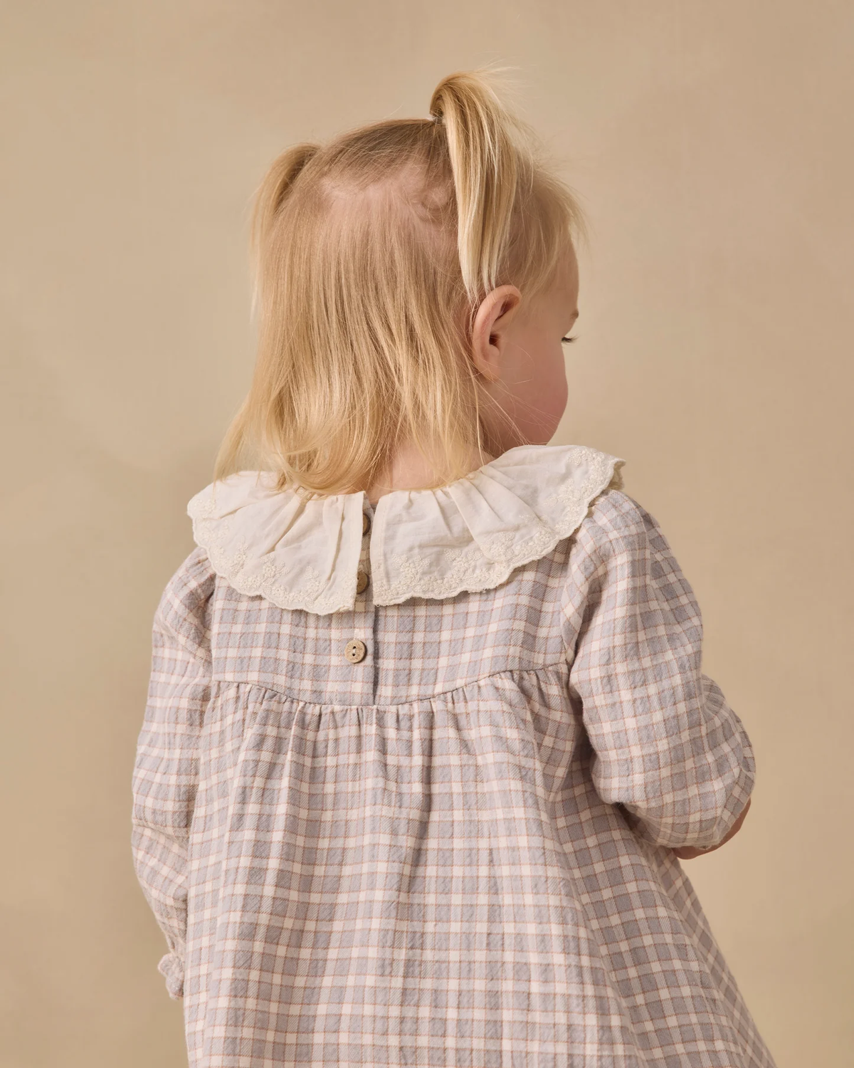 QUINCY MAE CALLIE DRESS BLUE GINGHAM