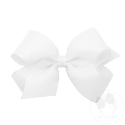Wee Ones King LIGHT White Medium Organza and Grosgrain Overlay Hair Bow (Copy) (Copy) (Copy) - Persnickety Shop