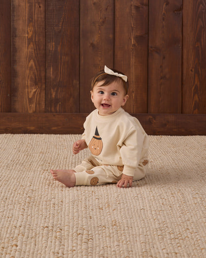 Quincy Mae RELAXED FLEECE SWEATPANT PUMPKINS