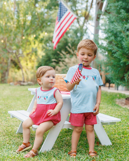 Jellybean Boy's Star Spangled Banner Short Set