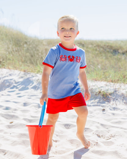 Jellybean Boy's Coastal Crab Short Set - Persnickety Shop