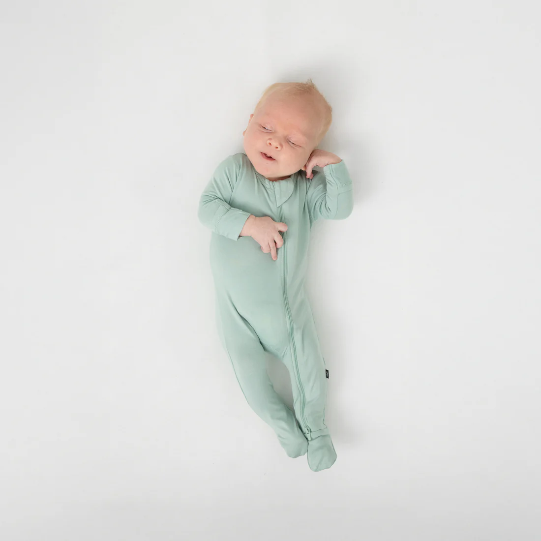 Kyte Baby Zippered Footie in Sage - Persnickety Shop