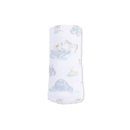 Farm Animal Party - Swaddle Blanket - Persnickety Shop