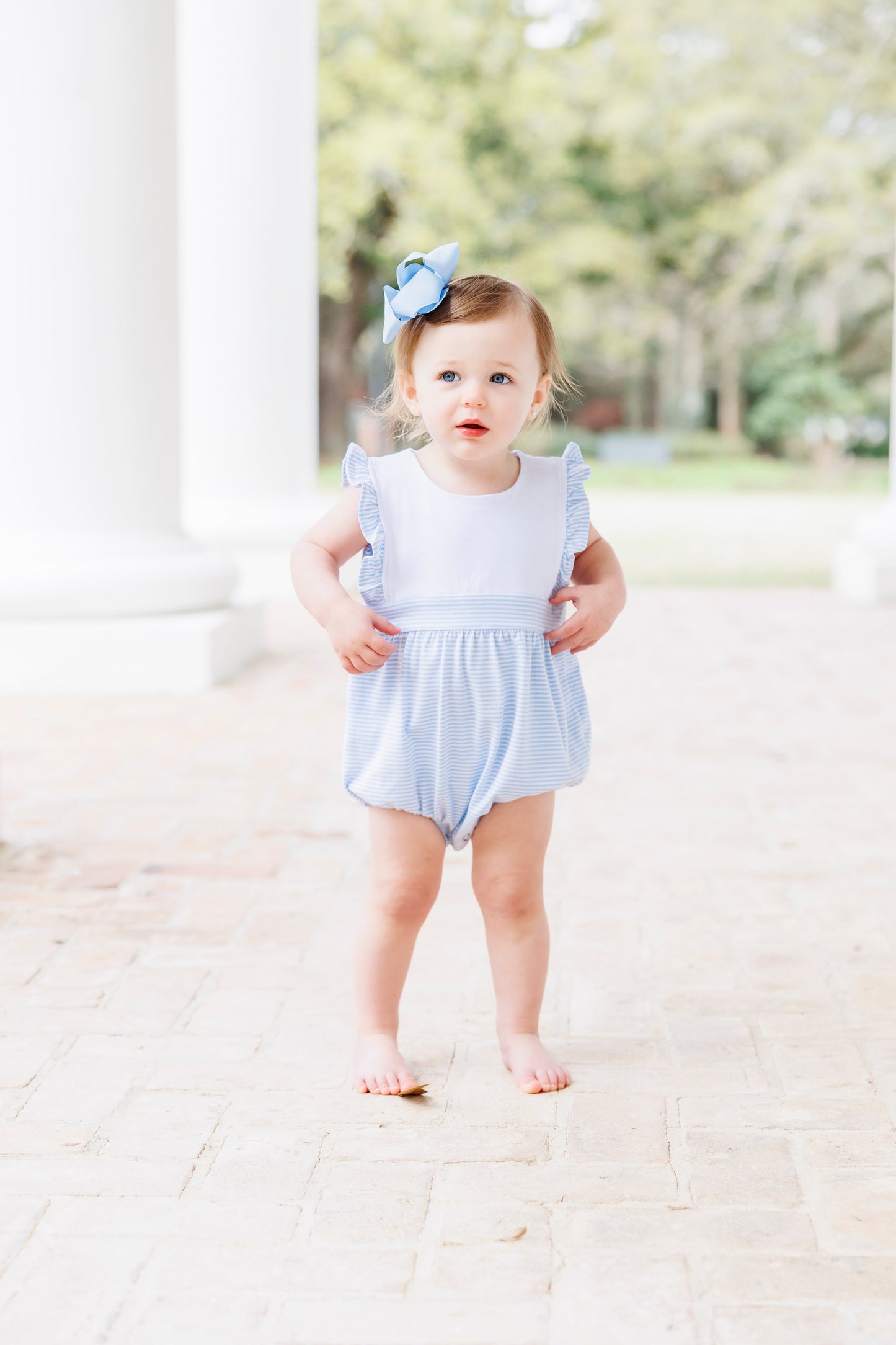 Jellybean Girl Sophia Bubble- Light Blue Stripe - Persnickety Shop