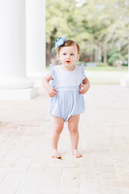 Jellybean Girl Sophia Bubble- Light Blue Stripe - Persnickety Shop