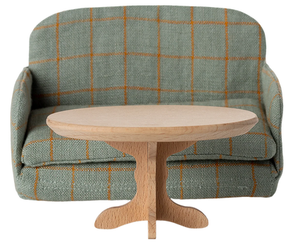 Maileg NEW Oval coffee table, Mouse - Nature