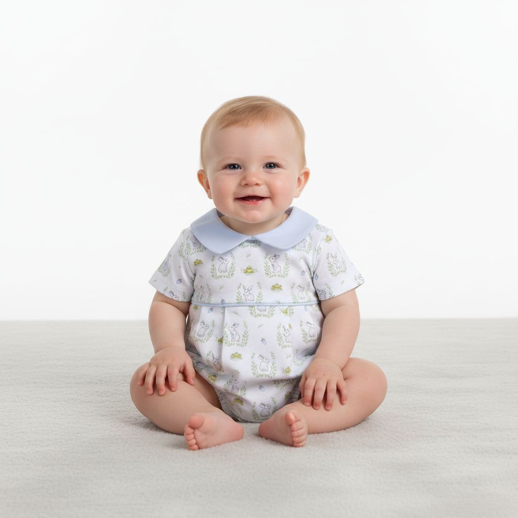 Baby Loren Easter Bunnies Sun Bubble- Boy - Persnickety Shop