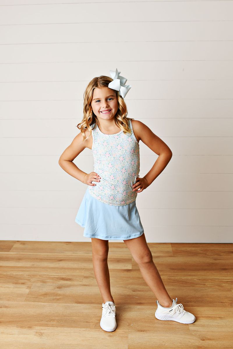 Swoon Blue Active Tennis Skirt - Persnickety Shop