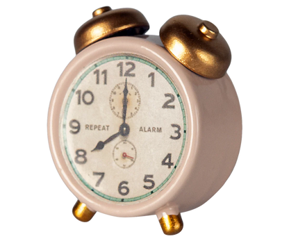 Maileg NEW Alarm clock, Mouse - Powder
