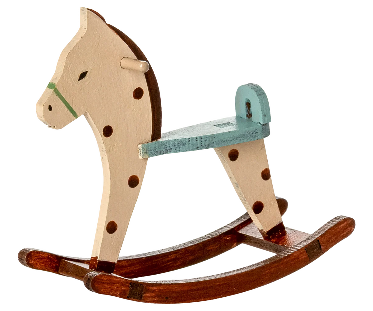 Maileg NEW Rocking horse, Mouse - Spotted