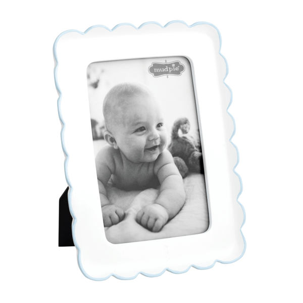 Blue Scalloped Resin Frames - Persnickety Shop