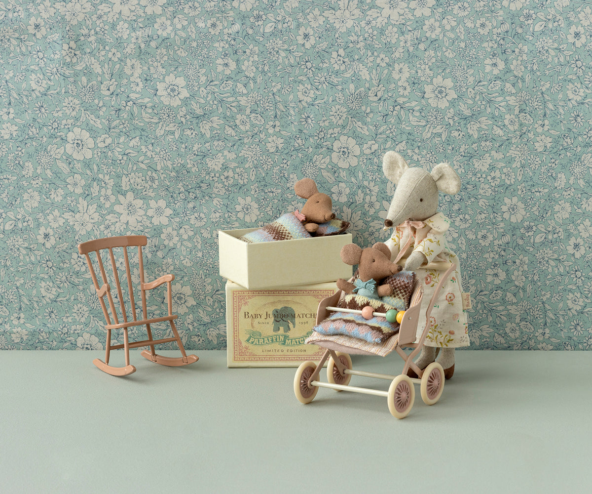 Maileg | Sleepy Wakey, Baby Mouse - Rose - Persnickety Shop