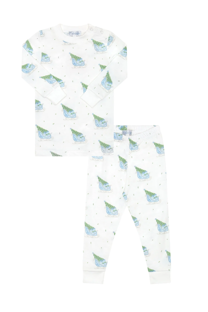 Nellapima Blue Merry Sleighs Pajamas - Persnickety Shop