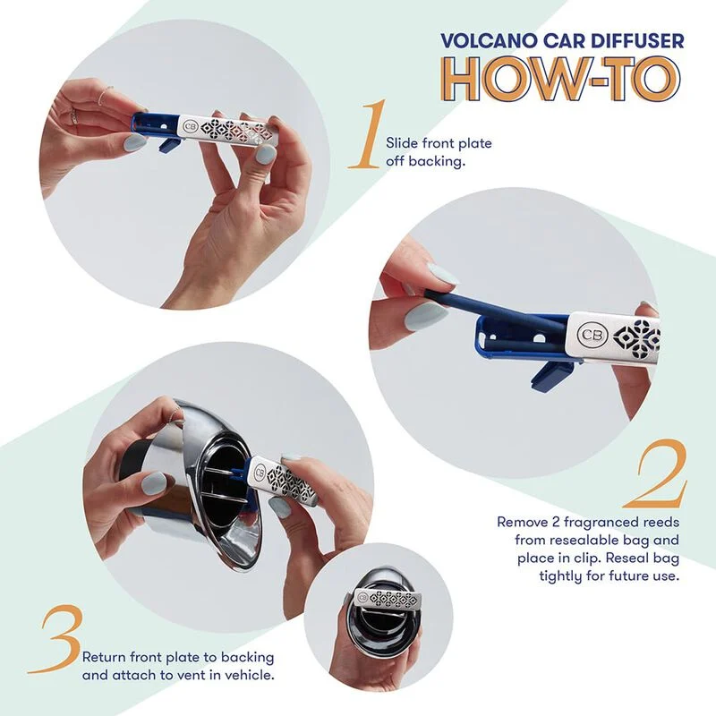 Volcano Car Diffuser + Refill - Persnickety Shop