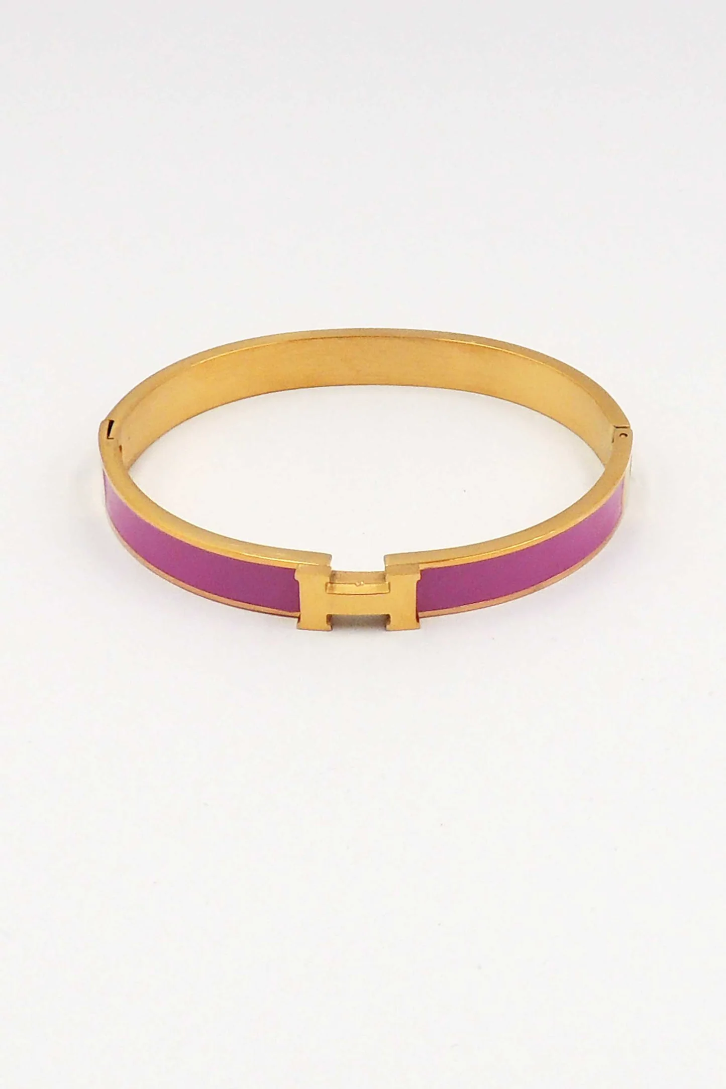 Waterproof Stainless-Steel Gold H with Black Enamel Coloring, Best Seller! - Persnickety Shop