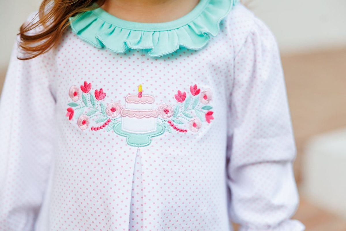 Trotter Street Kids Birthday Ruffle Bloomer Set