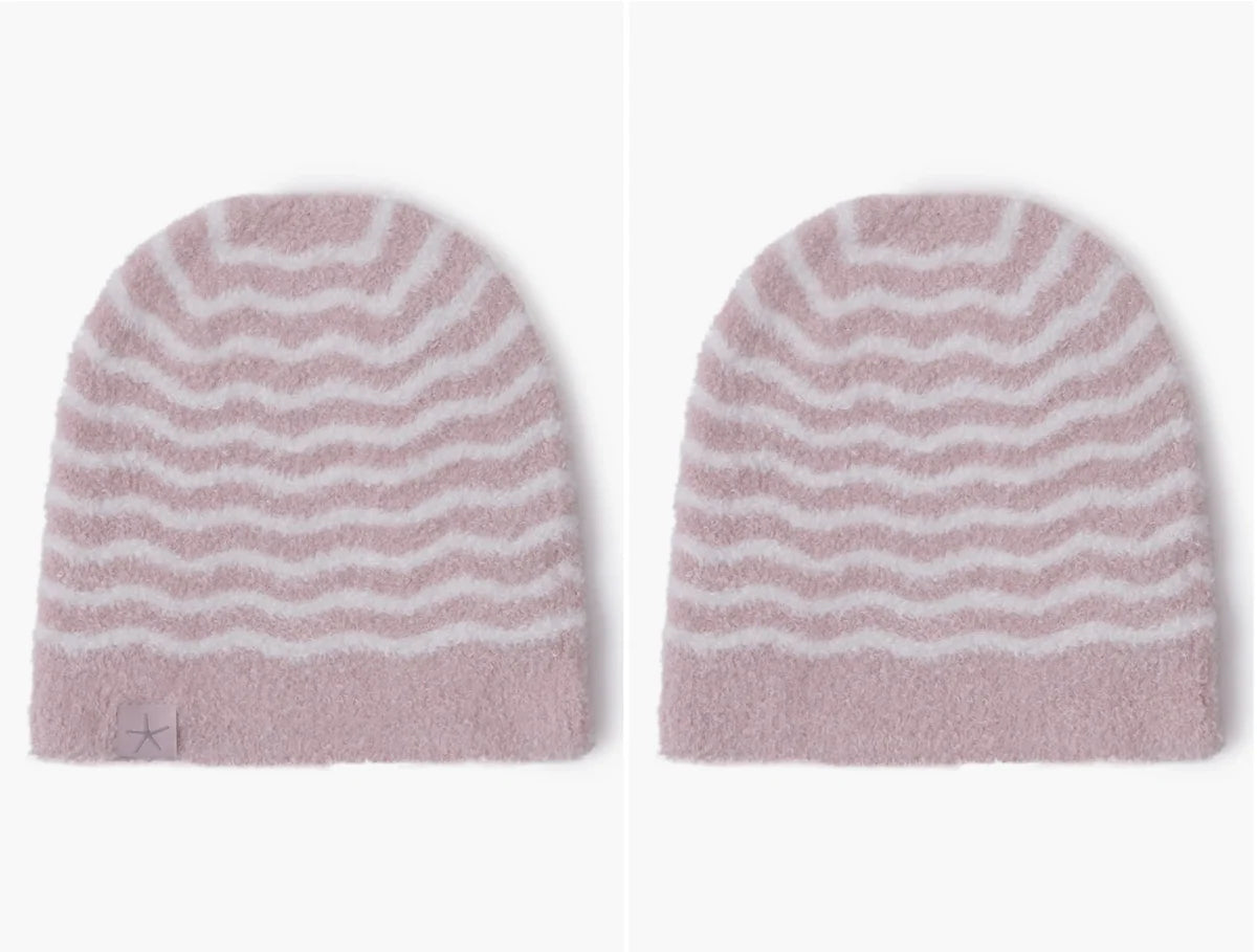 Barefoot Dreams CozyChic Lite® Baby Wavy Stripe Beanie - Persnickety Shop