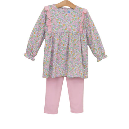 Trotter Street Kids Girl Autumn Blooms Pant Set