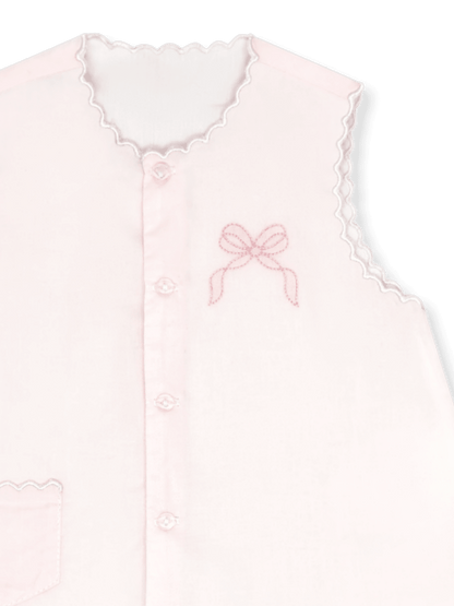 Lullaby Set-Maria Diaper Set Blessing Pink, Bow - Persnickety Shop