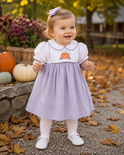 Petit Ami CONVERTIBLE FAIRYTALE DRESS WITH REMOVABLE PUMPKIN BIB