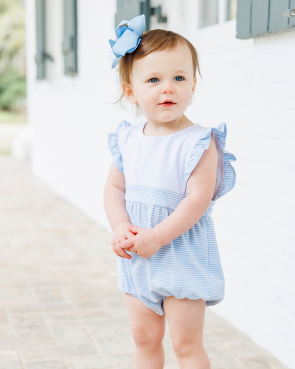 Jellybean Girl Sophia Bubble- Light Blue Stripe - Persnickety Shop