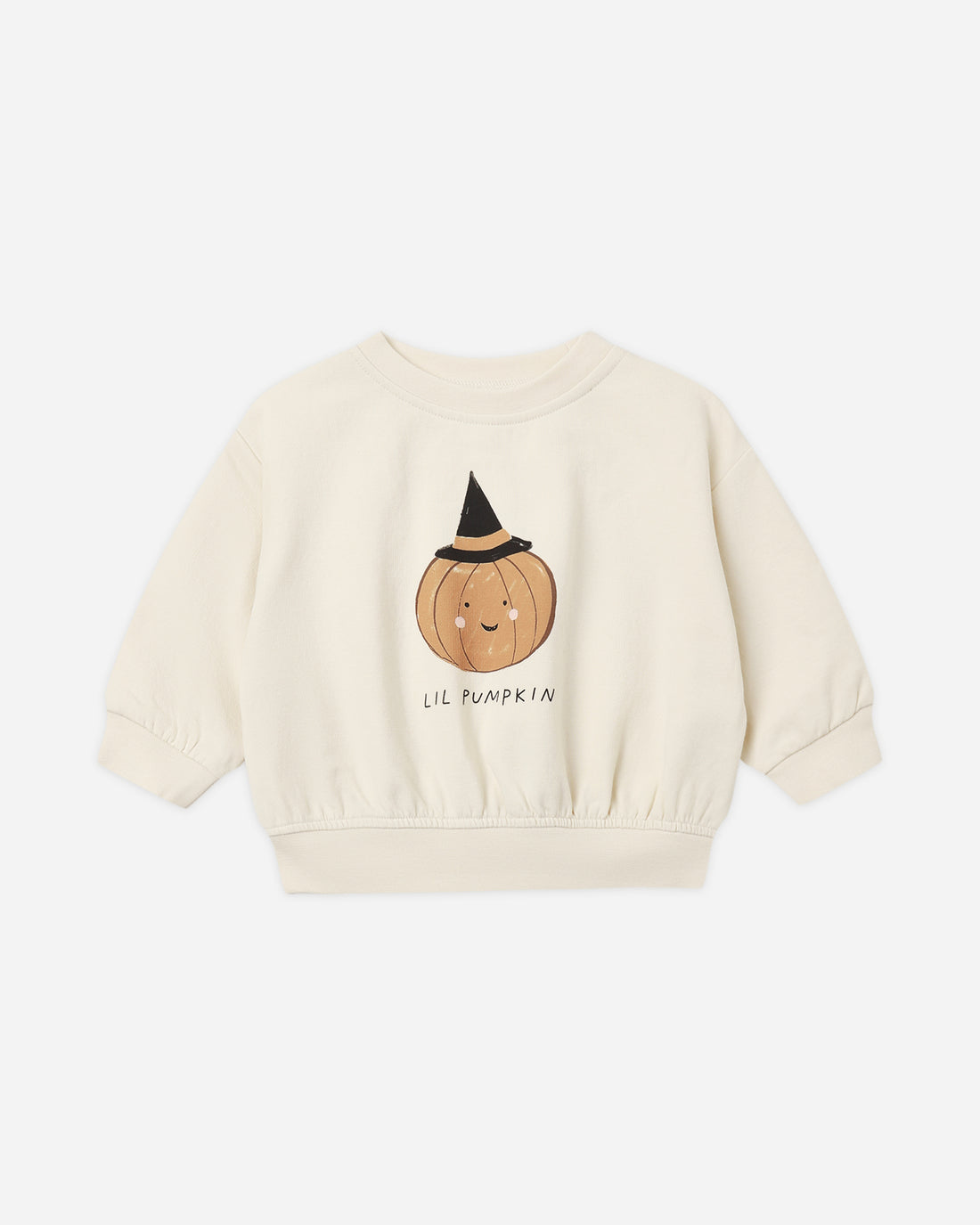 Quincy Mae RELAXED FLEECE SWEATSHIRT LIL PUMPKIN