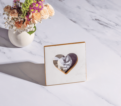 MARBLE HEART FRAME - Persnickety Shop