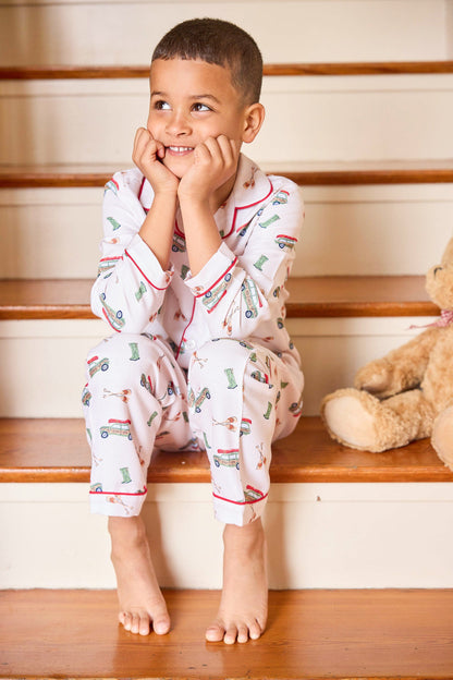 Little English Classic Pajama Set - Red