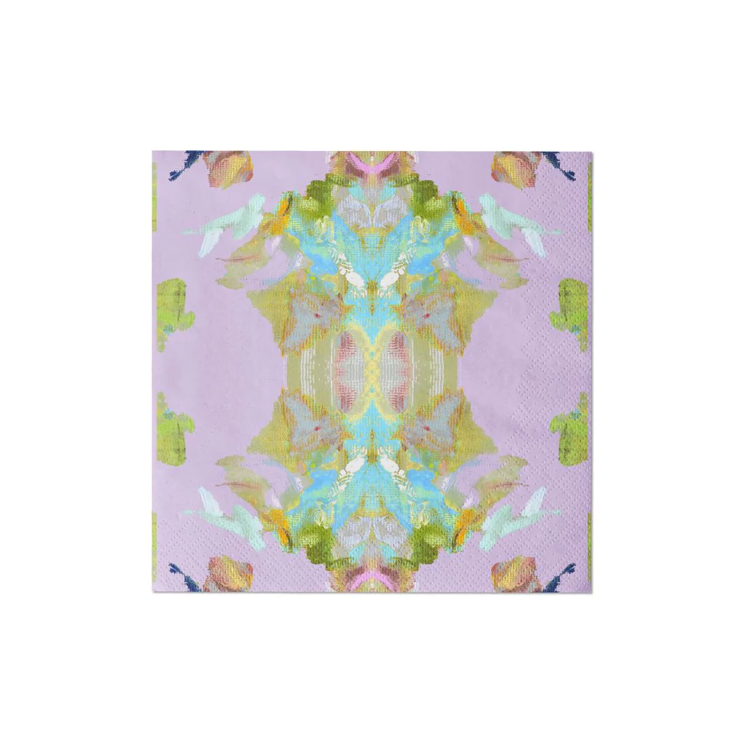 Stained Glass Lavender Cocktail Napkins - Persnickety Shop