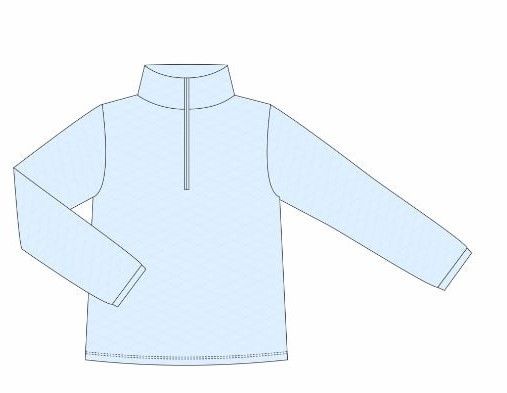 Trotter Street Kids Girls 1/4 Zip Quilted Pullover