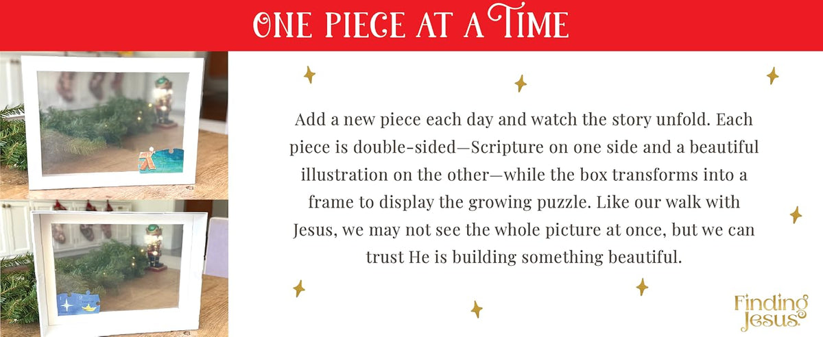 Finding Jesus Countdown to Christmas Kit for Families Puzzle Book Box Set