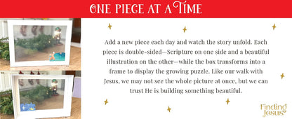 Finding Jesus Countdown to Christmas Kit for Families Puzzle Book Box Set