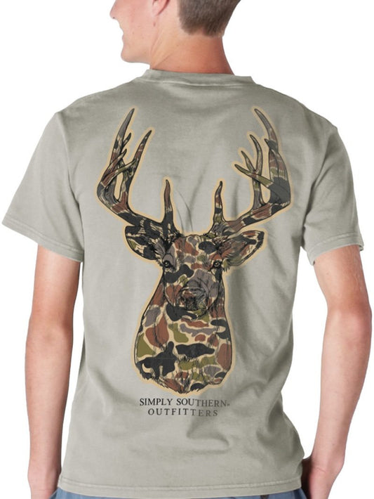 Simply Southern Youth Mineral Wash CAMO Deer T-Shirt Size Small 6/8 - Persnickety Shop