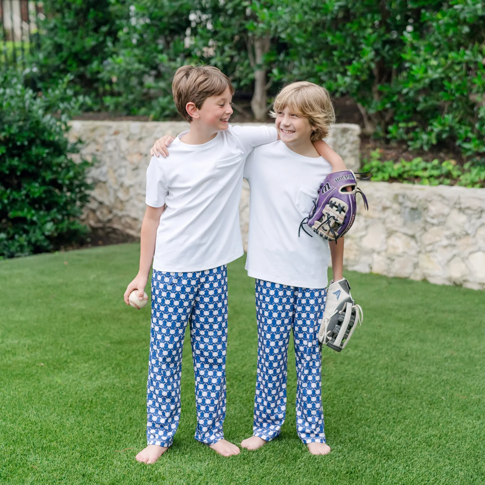 Lila & Hayes Beckett Boys' Hangout Pant - Up at Bat Baseball - Persnickety Shop